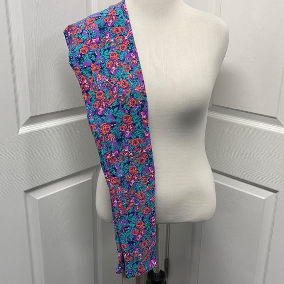 LuLaRoe OS One Size Floral Leggings NWT - Picture 1 of 8